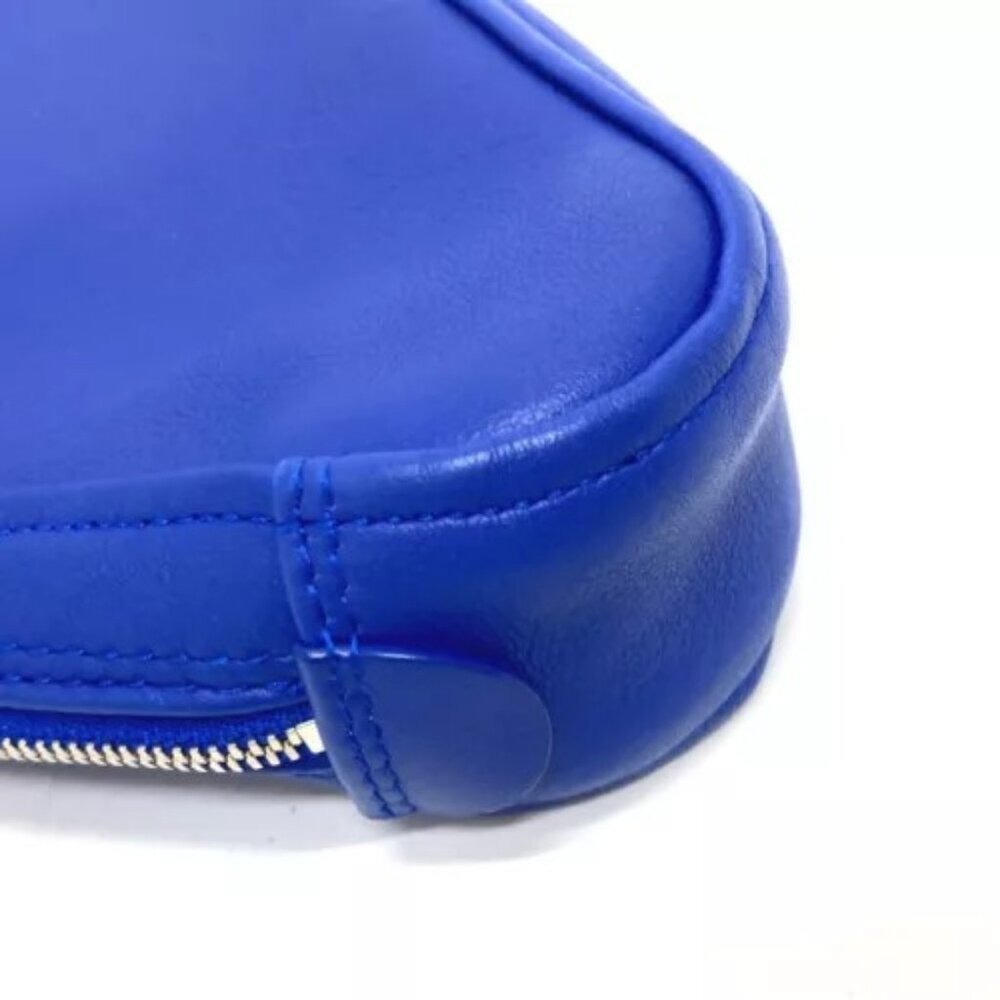 BALENCIAGA 476976 Triangle Clutch bag pouch accessory case blue/SilverHardware - Picture 5 of 14